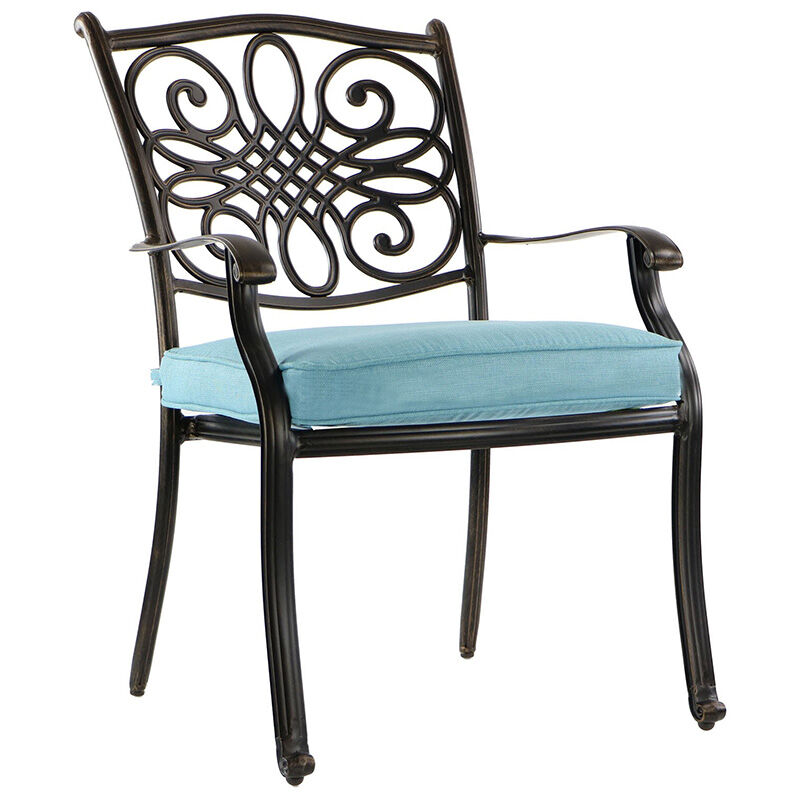 Hanover Traditions 9-Piece Square Dining Set with 8 Stationery Dining Chairs, , hires