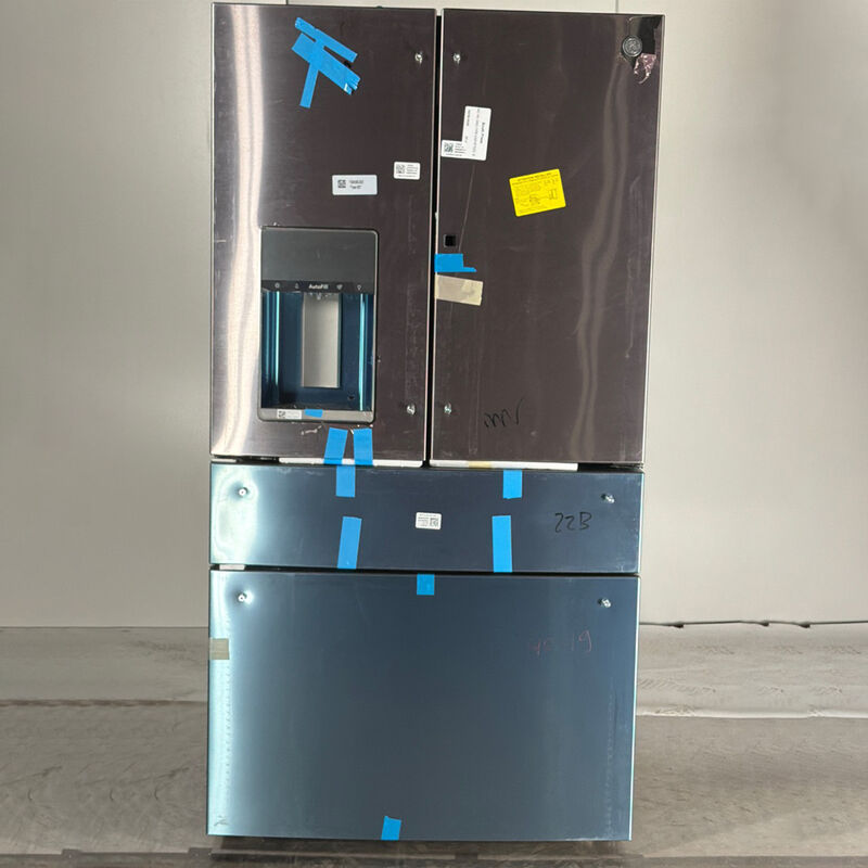 GE Profile 36 in. 27.9 cu. ft. Smart 4-Door French Door Refrigerator with Ice & Water Dispenser - Fingerprint Resistant Stainless (Open Box Good Condition), , hires
