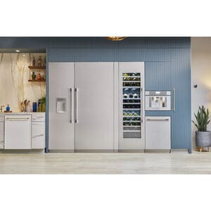 Thermador Freedom Collection 24 in. Built-in Smart Wine Cooler with Wood Racks, Multi-Temperature Zones & 92 Bottle Capacity - Custom Panel Ready, , hires