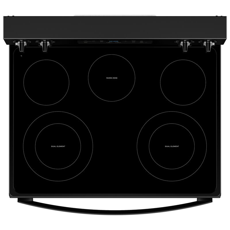 Whirlpool 30 in. 5.3 cu. ft. Air-Fry Standard Convection Electric Range with Radiant Burners - Black, , hires