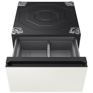 Samsung Bespoke AI Laundry Combo Pedestal with Storage Drawer - Ivory, Ivory, hires