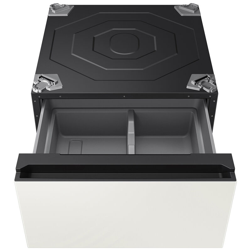 Samsung Bespoke AI Laundry Combo Pedestal with Storage Drawer - Ivory, Ivory, hires