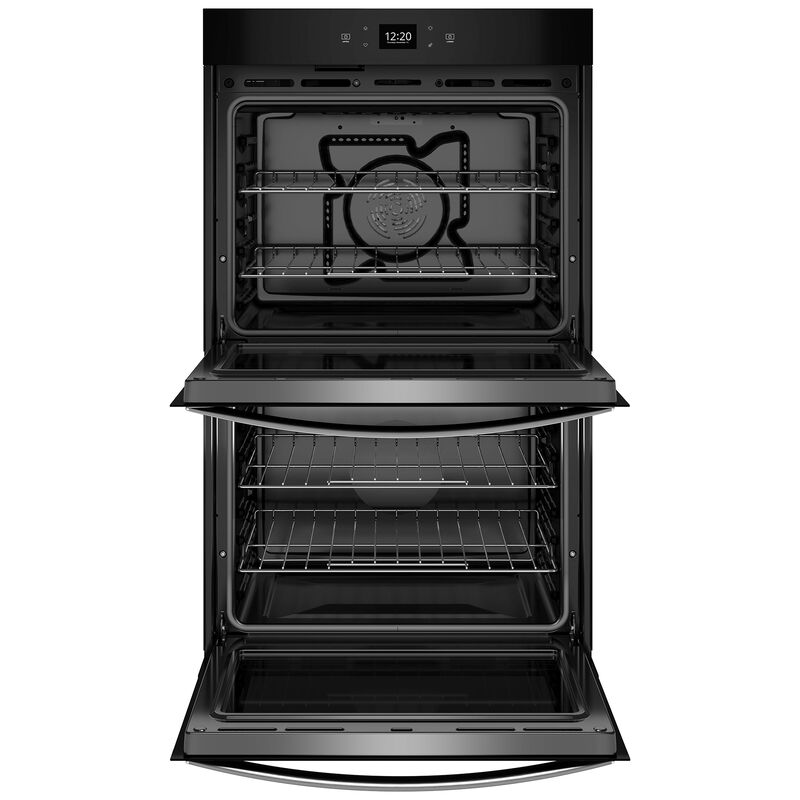 Whirlpool 27 in. 8.6 cu. ft. Smart Top Control Electric Double Wall Oven with Standard Convection - Fingerprint Resistant Stainless, , hires