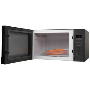 GE 22 in. 1.6 cu. ft. Countertop Microwave with 10 Power Levels & Sensor Cooking Controls - Fingerprint Resistant Black Stainless, , hires