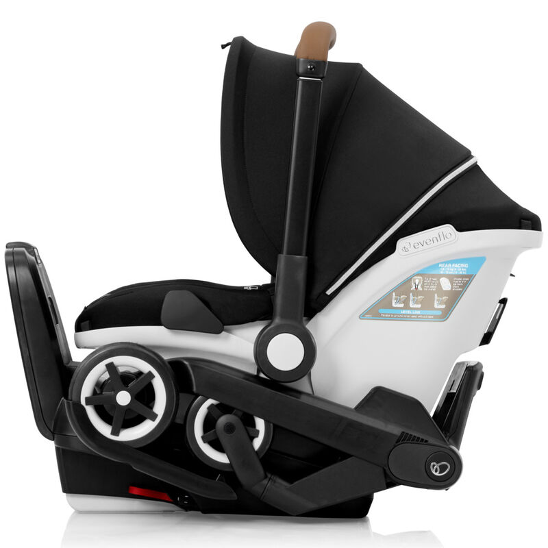 Evenflo Gold Shyft DualRide with Carryall Storage Infant Car Seat & Stroller Combo - Onyx Black, , hires