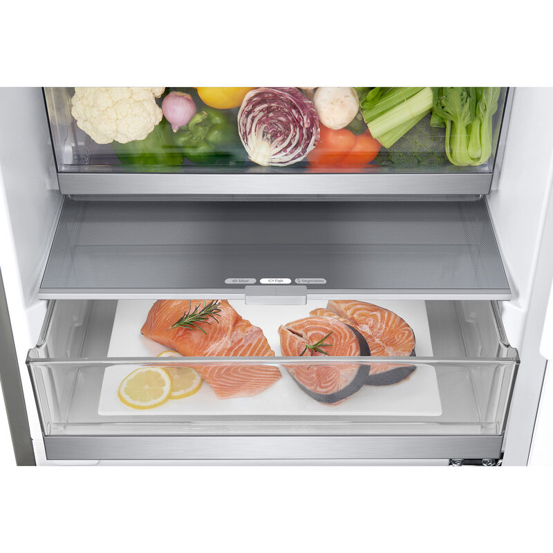 LG 24 in. 12 cu. ft. Counter Depth Bottom Freezer Refrigerator with Ice Maker - PrintProof Stainless Steel, , hires