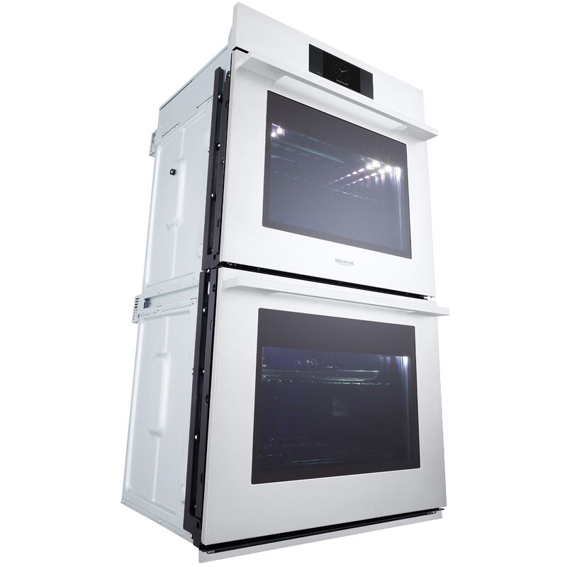 Signature Kitchen Suite Transitional 30 in. 9.4 cu. ft. Smart Top Control SteamElectric Double Wall Oven with True European Convection - Stainless Steel, , hires