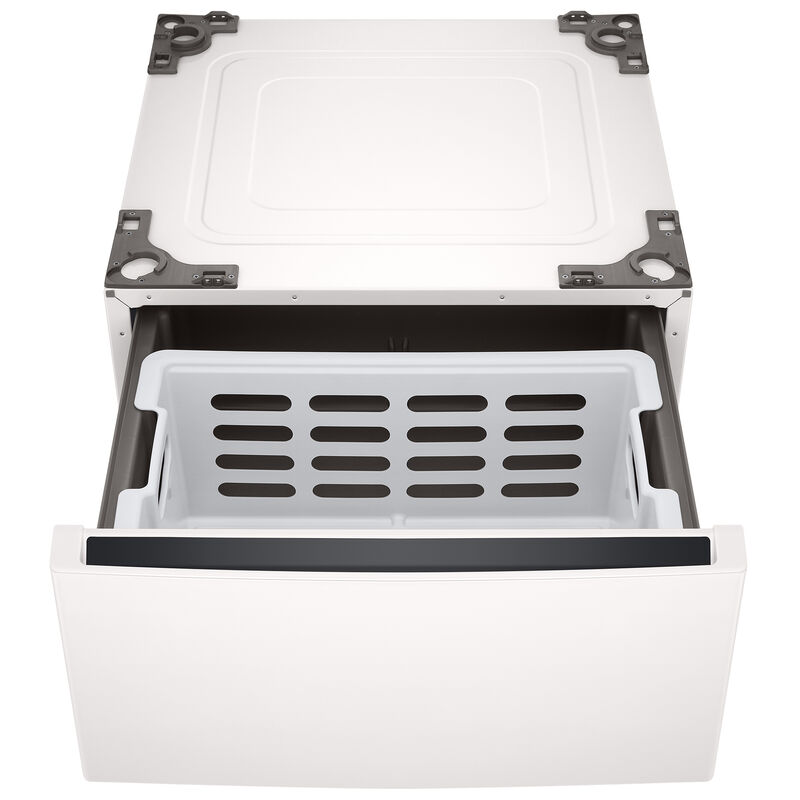 LG Laundry Pedestal Storage Drawer for 27 in. Front Load Washer & Dryers with Basket - Alpine White, , hires