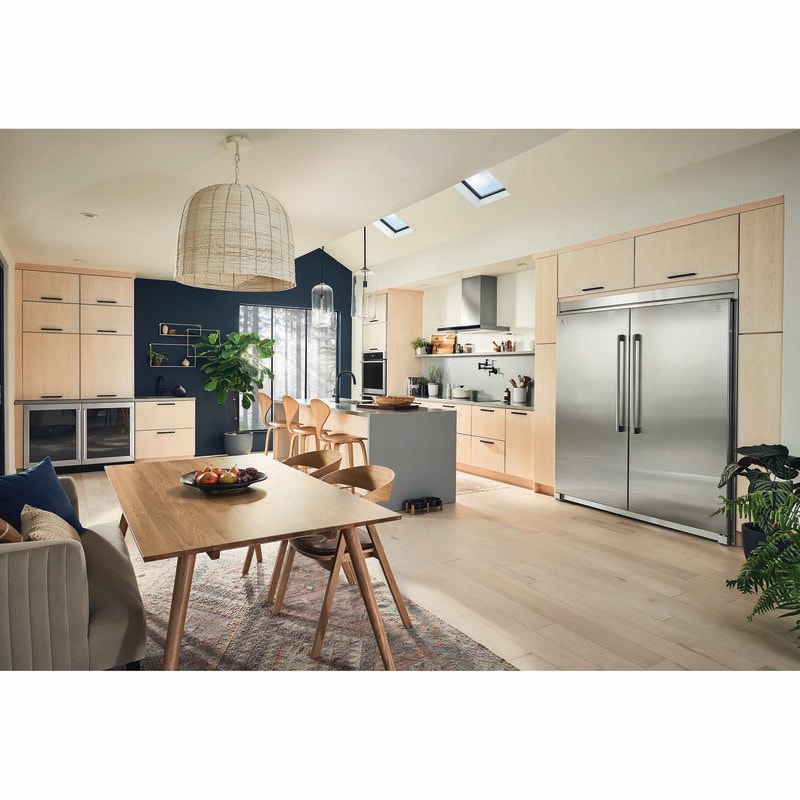 Electrolux 24 in. Freestanding Wine Cooler with Wood Racks, Single Temperature Zone & 41 Bottle Capacity - Stainless Steel, , hires