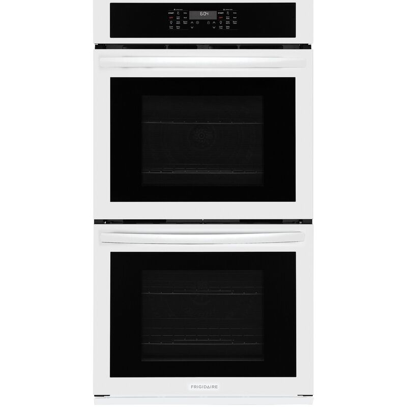 Frigidaire 27 in. 7.6 cu. ft. Top Control Electric Double Wall Oven with Standard Convection - White, White, hires