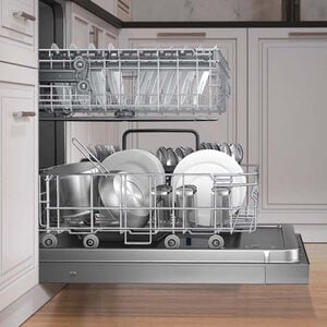 Samsung 24 in. Top Control Dishwasher with 51 dBa Sound Level, 3rd-Rack & AutoRelease - Stainless Steel, , hires