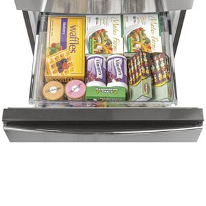 GE 24 in. 11.9 cu. ft. Counter Depth Bottom Freezer Refrigerator - Stainless Steel, , hires