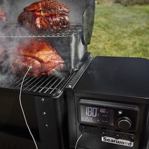Weber Searwood XL 600 Wood Pellets Grill - Black, , hires
