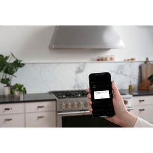 Monogram 36 in. Smart Ducted Standard Style Range Hood with 610 CFM, 4 Fan Speeds & 1 LED Light - Stainless Steel, , hires