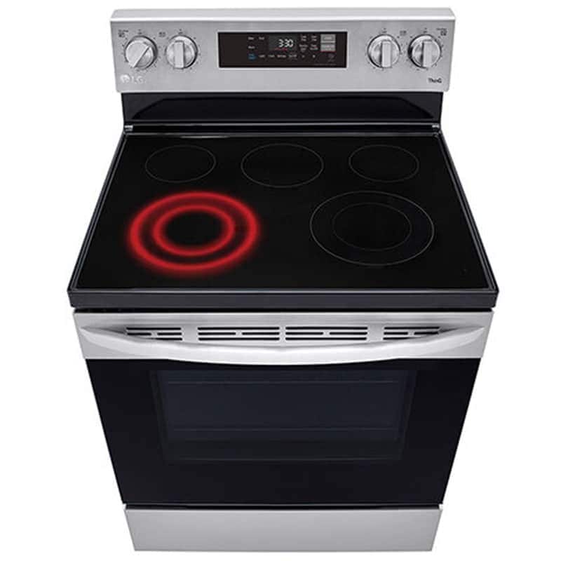 LG 30 in. 6.3 cu. ft. Smart Electric Range with Radiant Burners - Stainless Steel, , hires