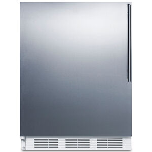 Summit 24" 5.1 Cu. Ft. Upright Freezer with Adjustable Shelves - Stainless Steel, , hires