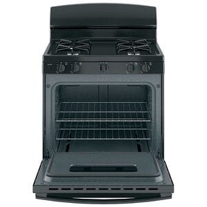 GE 30 in. 4.8 cu. ft. Gas Range with 4 Sealed Burners - Black, Black, hires