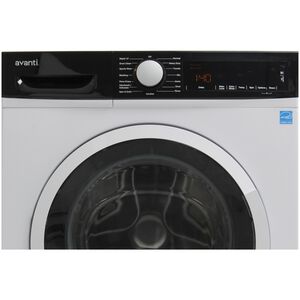 Avanti 24 in. 2.2 cu. ft. Stackable Front Load Washer with Sanitize & Steam Cycle - White, , hires