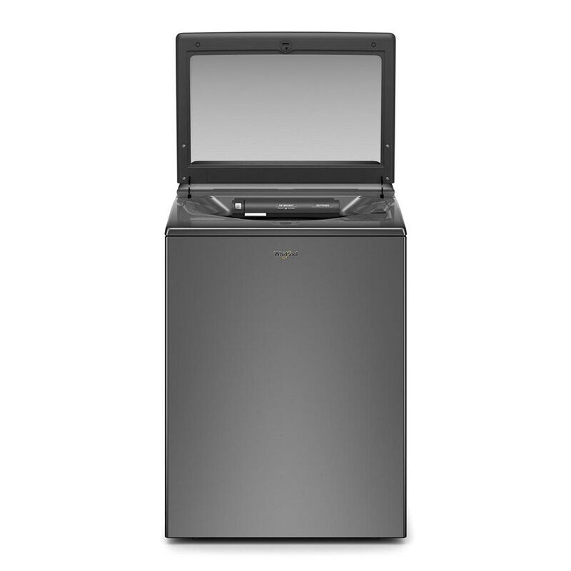 Whirlpool 28 in. 4.7 cu. ft. Top Loading Washer with 36 Wash Programs, 6 Wash Options, Sanitize with Oxi & Self Clean - Chrome Shadow, , hires