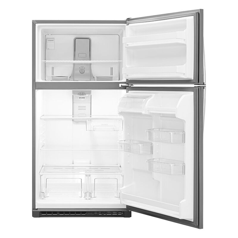 Whirlpool 33 in. 20.5 cu. ft. Top Freezer Refrigerator - Monochromatic Stainless Steel, Monochromatic Stainless Steel, hires