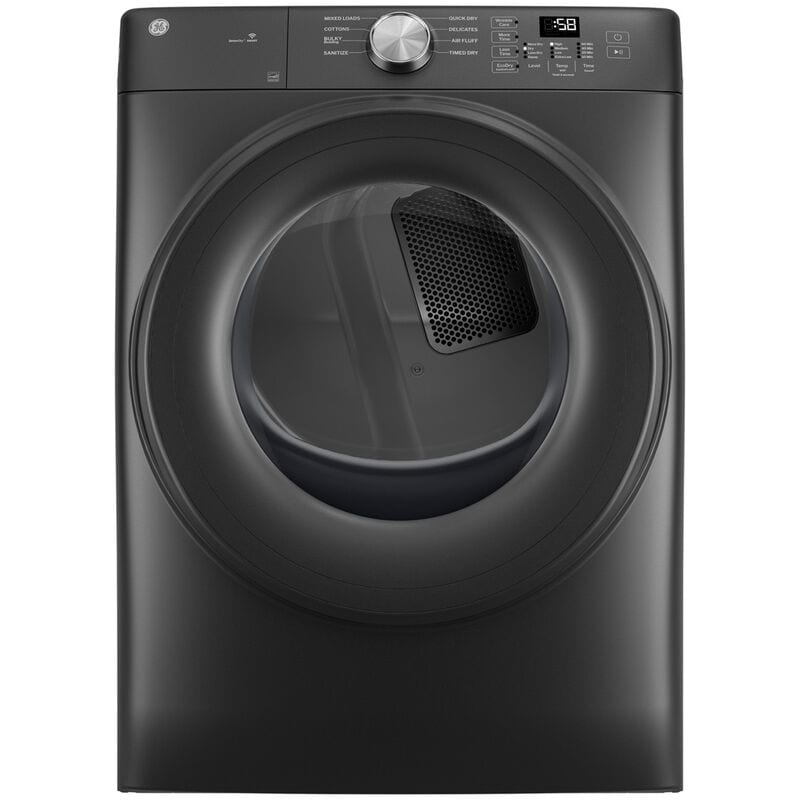 GE 28 in. 7.8 cu. ft. Smart Stackable Electric Dryer with Sanitize Cycle - Carbon Graphite, , hires