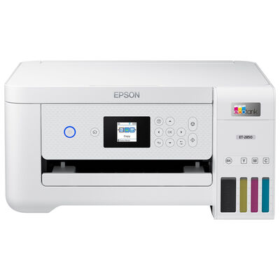 Epson - EcoTank ET-2850 All-in-One Supertank Inkjet Printer - White | C11CJ63202