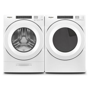 Whirlpool 27 in. 7.4 cu. ft. Stackable Gas Dryer with Intuitive Touch Controls, Sanitize Cycle & Sensor Dry - White, , hires