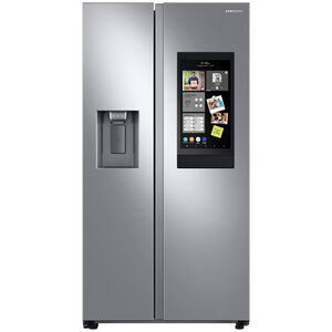 Samsung 36 in. 21.5 cu. ft. Smart Counter Depth Side by Side Refrigerator with Ice & Water Dispenser - Stainless Steel, Stainless Steel, hires