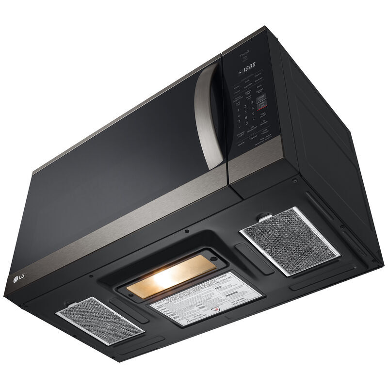 LG 30 in. 1.8 cu. ft. 1000W Smart Over-the-Range Microwave with 300 CFM & Sensor Cooking - PrintProof Black Stainless Steel, , hires