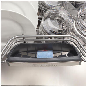 Bosch Benchmark 24 in. Built-In Dishwasher with Top Control, 38 dBA Sound Level, 15 Place Settings, 7 Wash Cycles & Sanitize Cycle - Stainless Steel, , hires