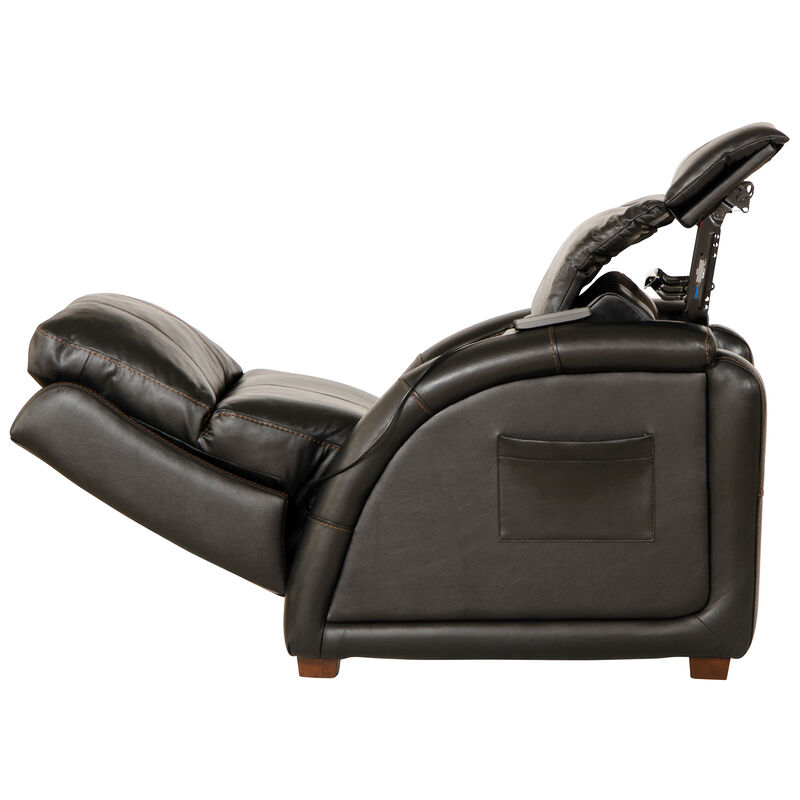 Catnapper Reliever Power Headrest Power Lay Flat Recliner w/CR3 Heat/Massage/Lumbar/Zero Gravity - Black, , hires
