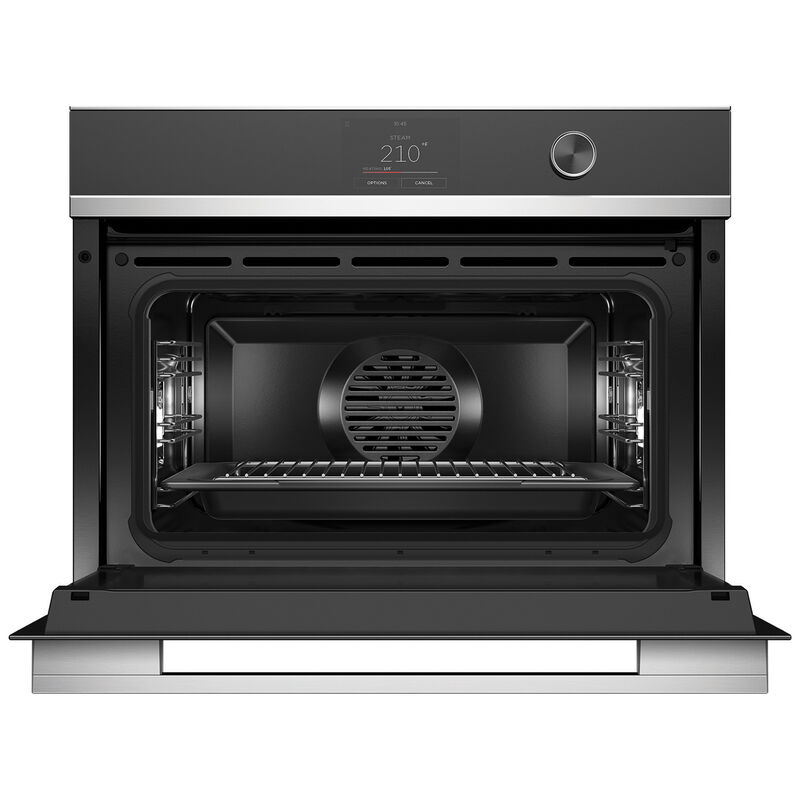 Fisher & Paykel Series 9 24 in. 1.9 cu. ft. Electric Smart Wall Oven with True European Convection & Steam Clean - Stainless Steel, , hires