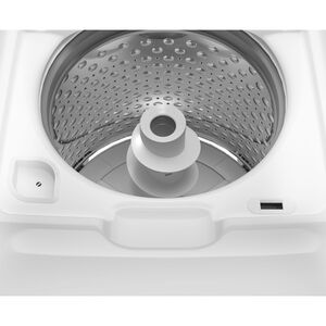 GE 27 in. 4.5 cu. ft. Top Load Washer with Spanish Panel, Wash Modes Soak, Power, True Dual-Action Agitator & Sanitize with Oxi - White, , hires