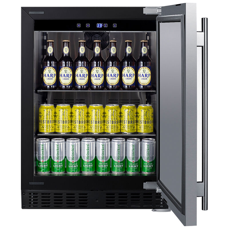 Summit 24 in. 3.1 cu. ft. Undercounter Refrigerator - Stainless Steel, , hires