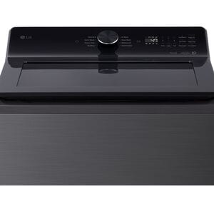 LG 27 in. 4.8 cu. ft. Smart Top Load Washer with 4-Way Agitator, EasyUnload & AI Sensing - Platinum Black, Platinum Black, hires