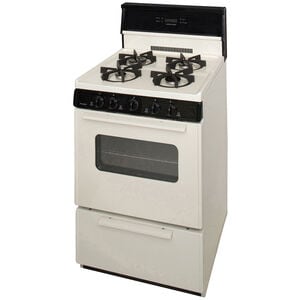 Premier 24 in. 3 cu. ft. Gas Range with 4 Sealed Burners - Bisque, , hires