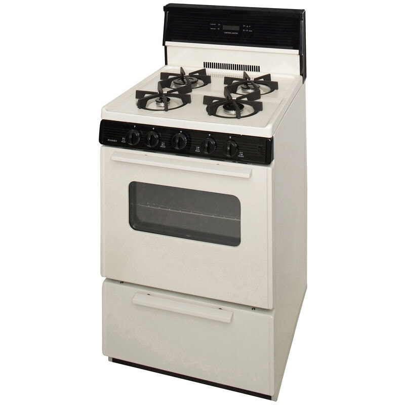 Premier 24 in. 3 cu. ft. Gas Range with 4 Sealed Burners - Bisque, , hires