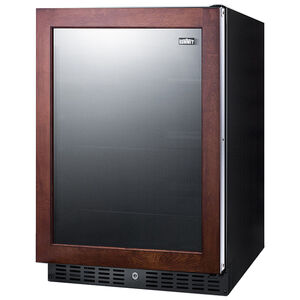 Summit 24 in. 5.0 cu. ft. Built-In/Freestanding Beverage Center with Adjustable Shelves & Digital Control - Custom Panel Ready, , hires