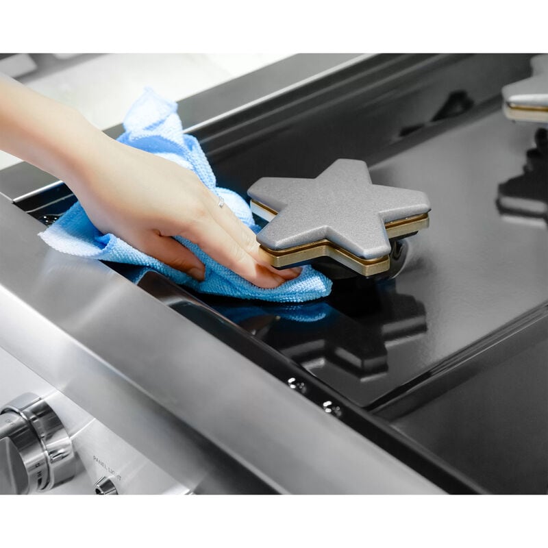 Thermador Pro Grand Professional Series 60 in. 7.3 cu. ft. Smart True European Convection Steam Double Oven Dual Fuel Range with 6 Sealed Burners & Griddle - Stainless Steel, , hires