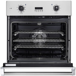 Viking 5 Series 30 in. 4.7 cu. ft. Electric Single Wall Oven with True European Convection - Cast Black, , hires