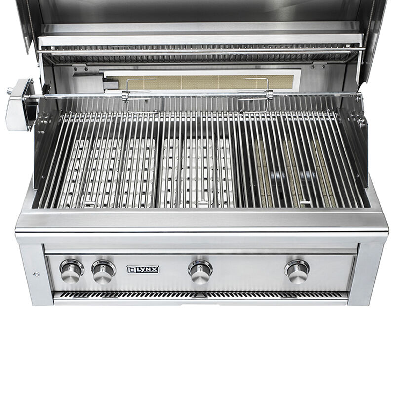 Lynx Professional 36 in. 3-Burner Liquid Propane Gas Grill with Rotisserie & Smoker Box - Stainless Steel, , hires