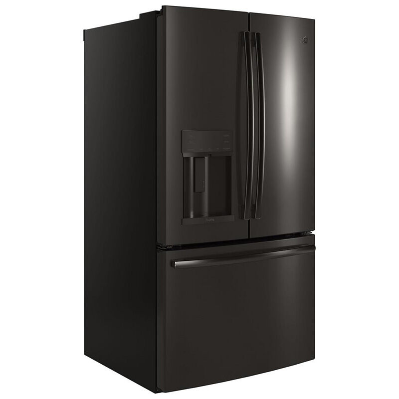 GE Profile 36 in. 27.7 cu. ft. French Door Refrigerator with External Ice & Water Dispenser - Black Stainless Steel, Black Stainless Steel, hires