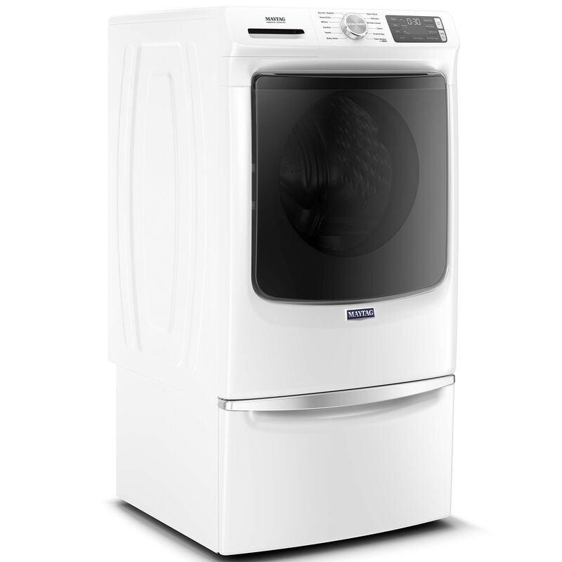 Maytag 4.8 Cu. Ft. High Efficiency Stackable Front Load Washer with Steam  and Fresh Hold White MHW6630HW - Best Buy