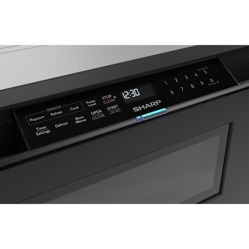 Sharp 24 in. 1.2 cu. ft. 950W Smart Drawer Microwave with Sensor Cooking - Black, , hires