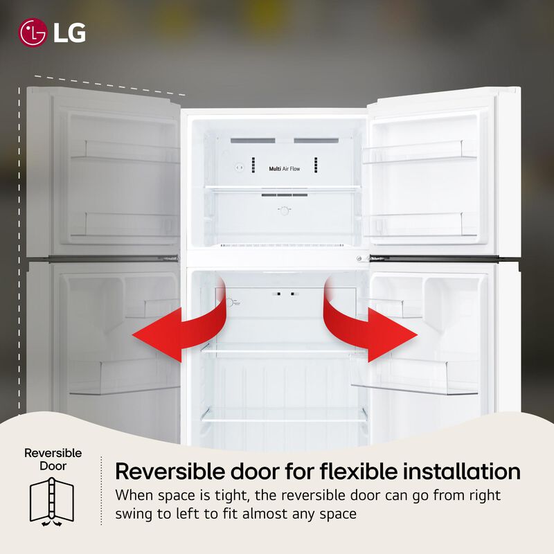 LG 28 in. 17.5 cu. ft. Garage Ready Top Freezer Refrigerator - White, White, hires