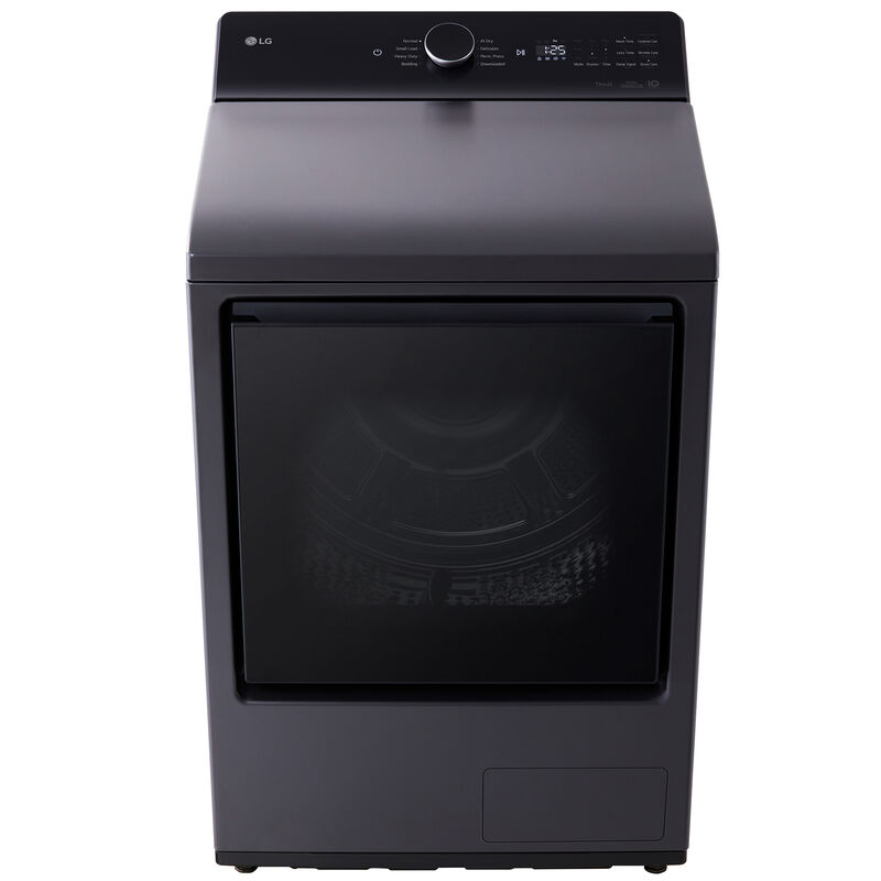 LG 27 in. 7.3 cu. ft. Smart Ventless Electric Dryer with Heat Pump & Sensor Dry - Matte Black, Matte Black, hires