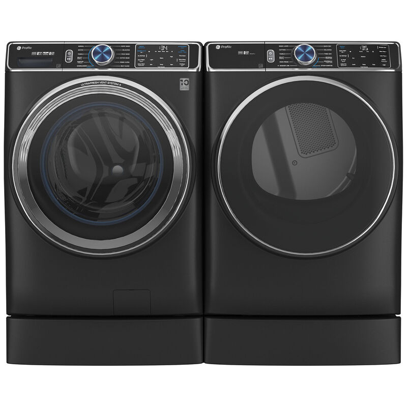 GE 7" Right Height Riser for Washers - Carbon Graphite, , hires