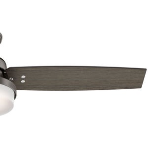 Hunter Sentinel 52 in. Ceiling Fan with LED Light Kit and Handheld Remote - Brushed Slate, Brushed Slate, hires