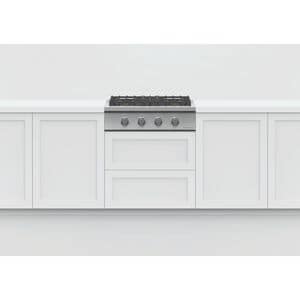 Fisher Paykel Pro Series 9 30 in. 4-Burner Natural Gas Rangetop with Simmer Burner & Power Burner - Stainless Steel, , hires