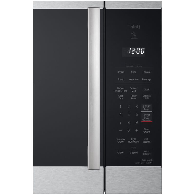 LG 30 in. 1.8 cu. ft. 1000W Smart Over-the-Range Microwave with 300 CFM & Sensor Cooking - PrintProof Stainless Steel, , hires